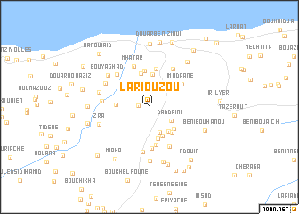 map of Lari Ouzou