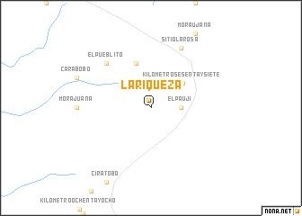 map of La Riqueza