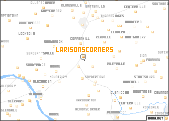 map of Larisons Corners