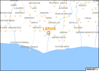 map of La Riva