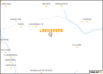 map of La Rivereña