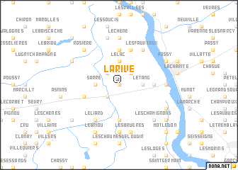 map of La Rive