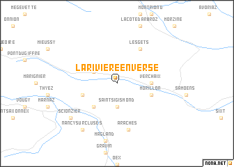 map of La Rivière-Enverse