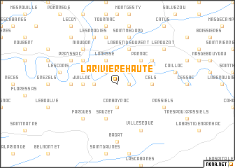 map of La Rivière Haute