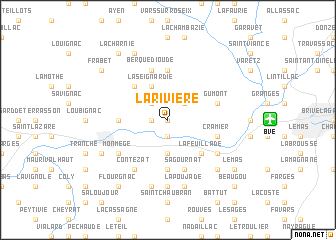map of La Rivière
