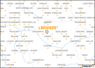 map of La Rivière