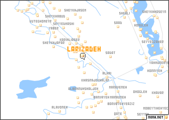 map of Lārī Zādeh