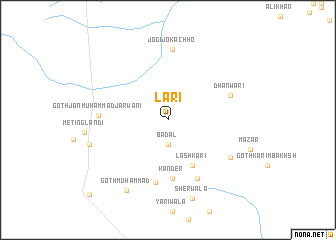 map of Lāri
