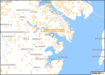 map of Larkington