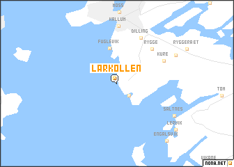 map of Larkollen