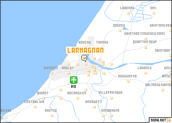 map of Larmagnan