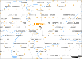 map of Larnage