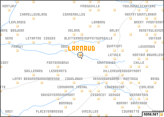 map of Larnaud