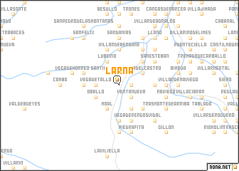 map of Larna