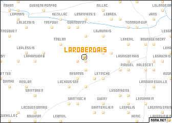 map of La Roberdais