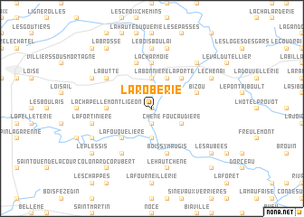 map of La Roberie