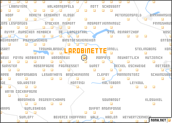 map of La Robinette