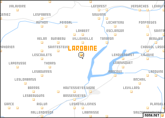 map of La Robine