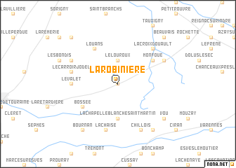 map of La Robinière