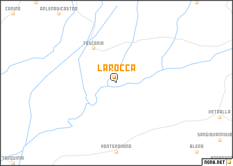 map of La Rocca