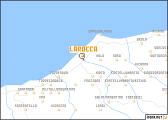 map of La Rocca