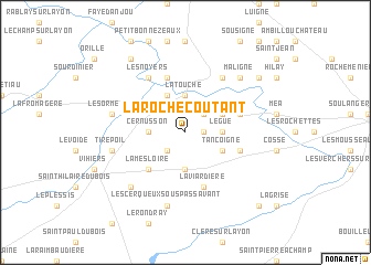 map of La Roche Coutant