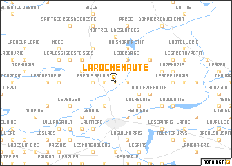 map of La Roche Haute