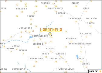map of La Rochela