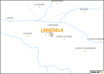 map of La Rochela