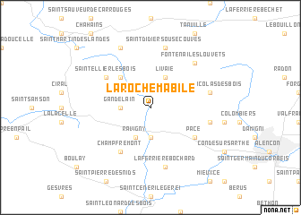 map of La Roche-Mabile