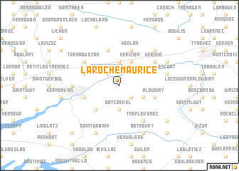 map of La Roche-Maurice