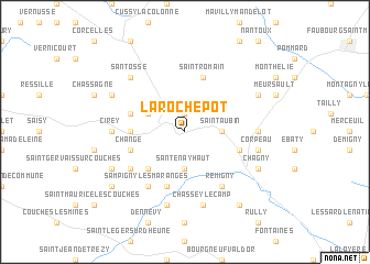 map of La Rochepot