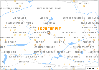 map of La Rocherie