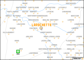 map of La Rochette