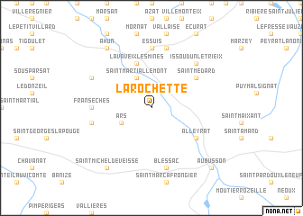 map of La Rochette