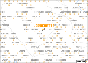 map of La Rochette