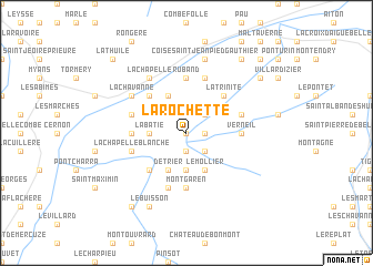 map of La Rochette