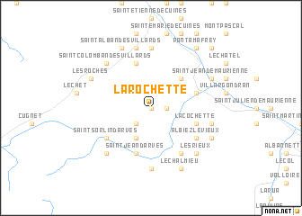 map of La Rochette