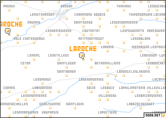 map of La Roche