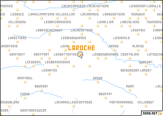 map of La Roche