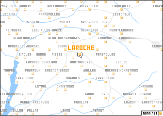 map of La Roche