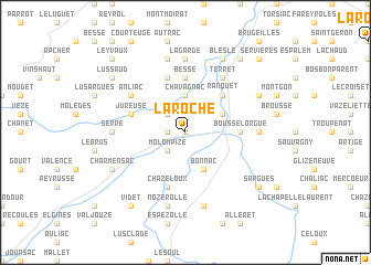 map of La Roche