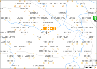 map of La Roche