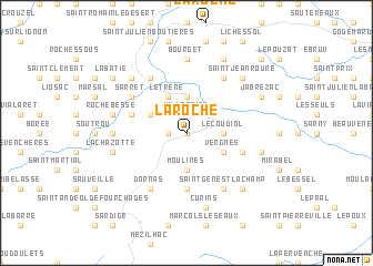 map of La Roche