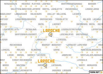 map of La Roche