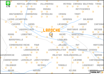 map of La Roche