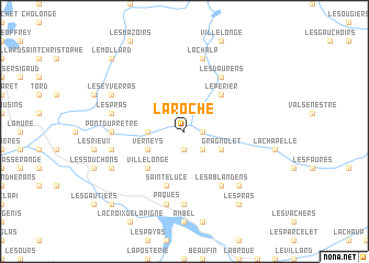 map of La Roche