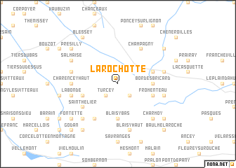 map of La Rochotte