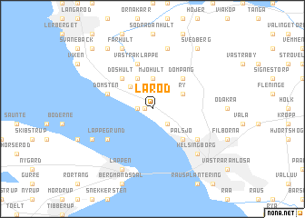 map of Laröd