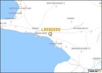 map of La Rogère